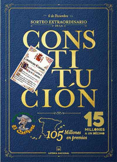 sorteo extraordinario Día de la Constitución 6dic21 loteriasyapuestas El Quijote