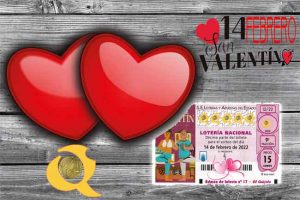 fondo sorteo lotería san valentín 2022 loteriasyapuestas El Quijote
