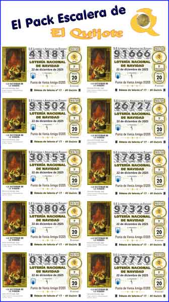 pack escalera de El Quijote