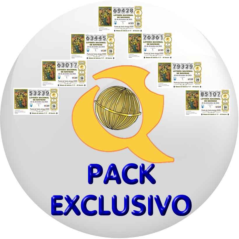 Pack exclusivo lotería navidad loteriasyapuestas El Quijote