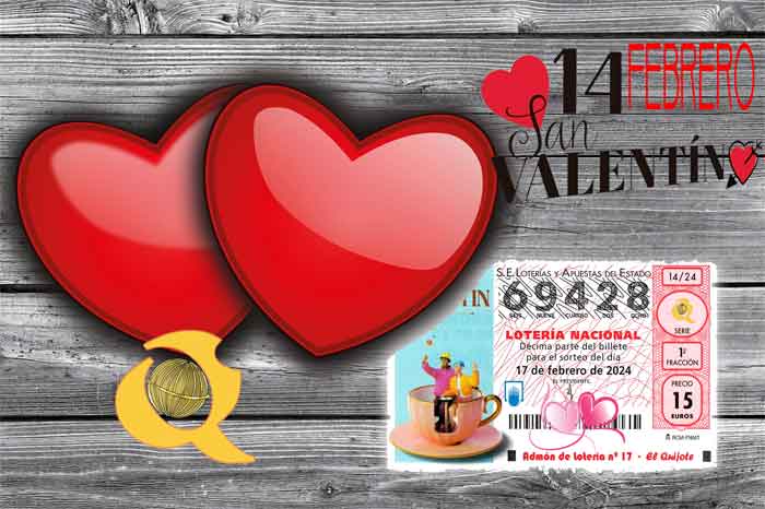 fondo sorteo lotería san valentín loteriasyapuestas El Quijote