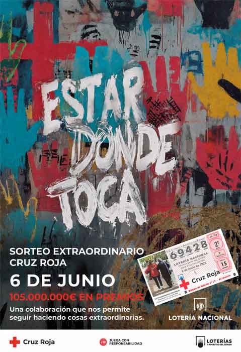 Cartel Sorteo Cruz Roja 2026