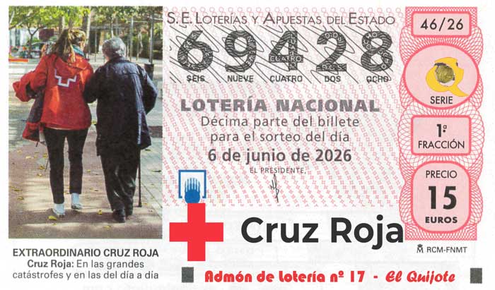 Décimo Sorteo Cruz Roja 2026