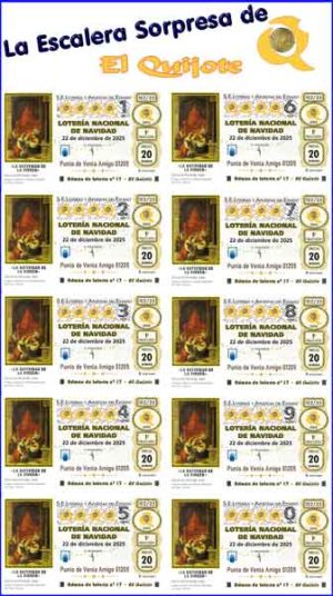 Pack Sorpresa Lotería Navidad de El Quijote