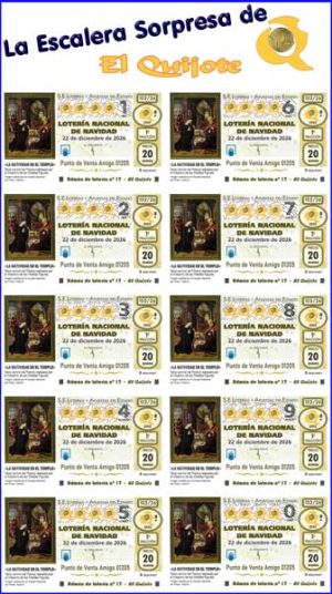 Ya a la venta Pack Escalera Sorpresa Lotería Navidad 2026