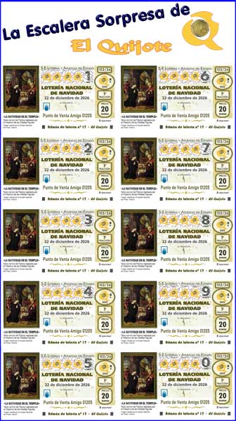 Ya a la venta Pack Escalera Sorpresa Lotería Navidad 2026