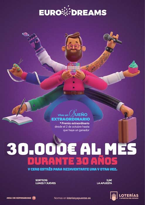 Sorteo especial eurodreams 2oct25