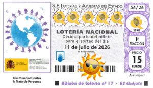 Décimo sorteo extraordinario lotería Julio 2026