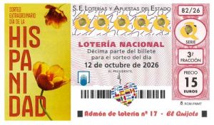 Décimo Sorteo Lotería Extraordinario HISPANIDAD 2026 loteriasyapuestas El Quijote